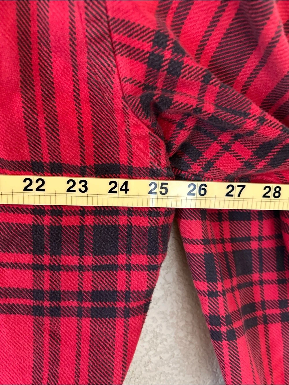 Polo by Ralph Lauren Red Plaid Flannel Shirt L Cotton Cabin Lumberjack Fall